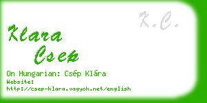 klara csep business card